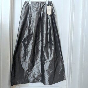 NWT Finity Millenium Ball Silk Skirt Gunpowder Size 12